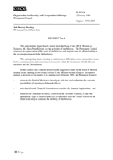 Permanent Council Decision No. 6