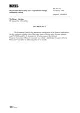 Permanent Council Decision No. 12