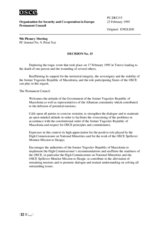 Permanent Council Decision No. 15