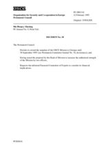 Permanent Council Decision No. 18