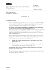Permanent Council Decision No. 25