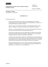 Permanent Council Decision No. 27