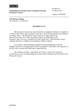 Permanent Council Decision No. 29