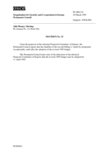 Permanent Council Decision No. 32