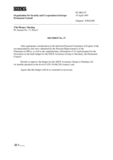 Permanent Council Decision No. 37