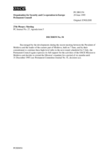 Permanent Council Decision No. 54