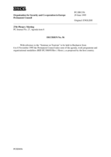 Permanent Council Decision No. 56