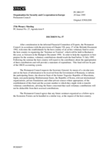 Permanent Council Decision No. 57