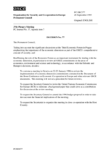 Permanent Council Decision No. 77