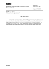 Permanent Council Decision No. 89