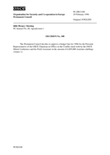 Permanent Council Decision No. 108