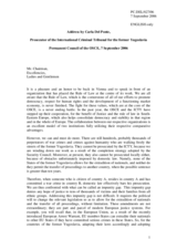 Address by Carla Del Ponte at the Permanent Council