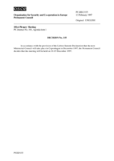 Permanent Council Decision No. 155