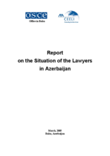Report on the situation of the lawyers in Azerbaijan