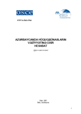 Report on the situation of the lawyers in Azerbaijan (az)