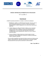 Advocacy: International standards and realities (az)