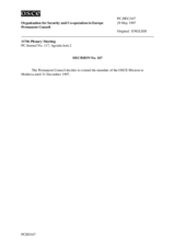 Permanent Council Decision No. 167