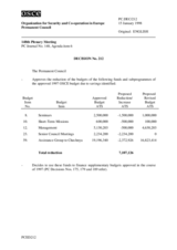 Permanent Council Decision No. 212