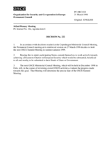 Permanent Council Decision No. 222