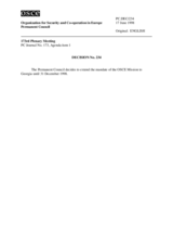 Permanent Council Decision No. 234