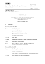 Permanent Council Decision No. 258