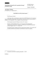 Permanent Council Decision No. 261