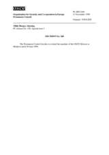 Permanent Council Decision No. 268