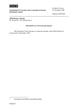 Permanent Council Decision No. 271