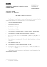 Permanent Council Decision No. 277