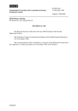 Permanent Council Decision No. 283