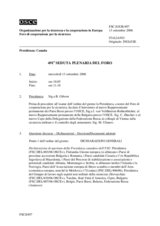 Journal of the 491st Plenary Meeting of the Forum for Security Co-operation (it)