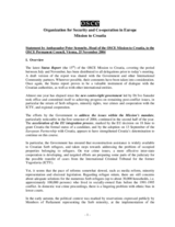 Statement by the Head of the OSCE Mission to Croatia to the OSCE Permanent Council
