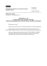 Permanent Council Decision No. 435