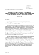 Statement by the delegation of the Russian Federation on ODIHR