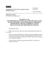 Permanent Council Decision No. 425