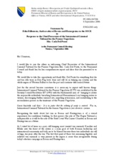 Statement by the Delegation of Bosnia and Herzegovina in response to address by Carla Del Ponte, Chief Prosecutor of the ICTY