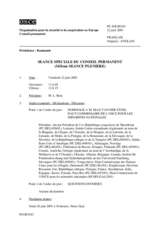 Journal of the 343rd Special Plenary Meeting of the Permanent Council (fr)