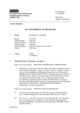 Journal of the 342nd Plenary Meeting of the Permanent Council (de)