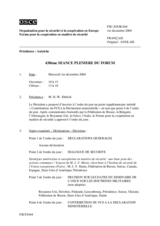 Journal of the 438th Plenary Meeting of the Forum for Security Co-operation (fr)