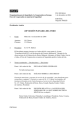 Journal of the 438th Plenary Meeting of the Forum for Security Co-operation (es)