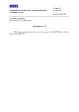 Permanent Council Decision No. 177