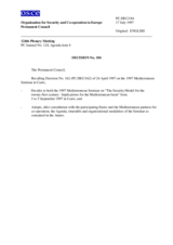 Permanent Council Decision No. 184