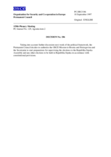 Permanent Council Decision No. 186