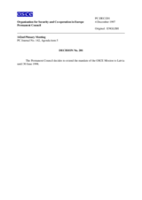 Permanent Council Decision No. 201