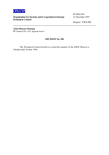 Permanent Council Decision No. 204