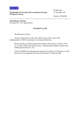 Permanent Council Decision No. 205