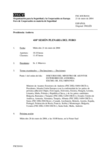 Journal of the 410th Plenary Meeting of the Forum for Security Co-operation (es)
