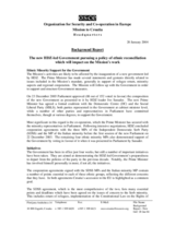 Background Report: The new HDZ-led Government pursuing a policy of ethnic reconciliation which will impact on the Mission's work