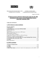 4th Report on Issues of Property Repossession under the July 2002 Amendments to the Law on Areas of Special State Concern 4th Report on Issues of Property Repossession under the July 2002 Amendments to the Law on Areas of Special State Concern