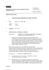 Journal of the 491st Plenary Meeting of the Permanent Council